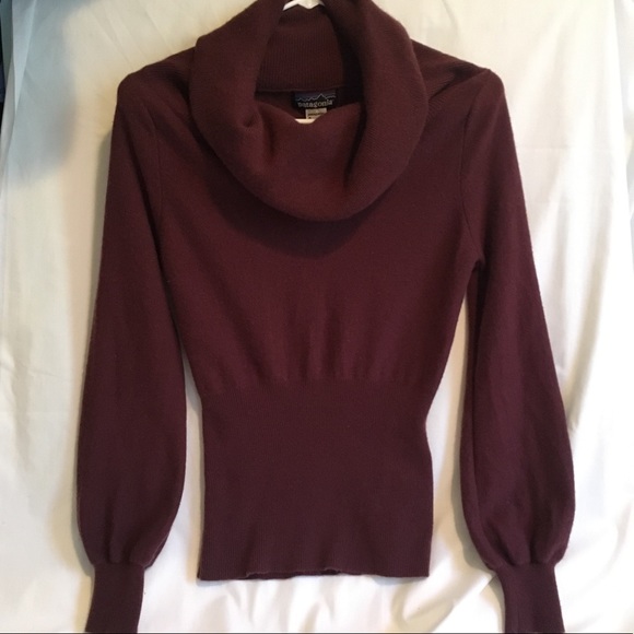 Patagonia 0 Cashmere Cowl Neck Sweater 